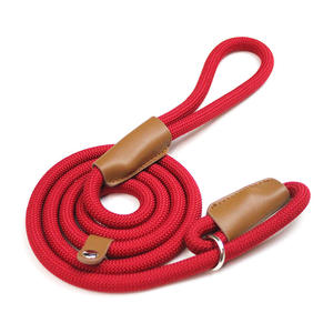 Correa Ajustable para Perro, Cadena en P, Resistente y Duradera, con Empalme de Cuero, 135 cm, Nailon Trenzado, para Perros Medianos y Grandes - Product Image 3