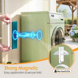 ZJH Appendiabiti Magnetico Moderno Non Pieghevole, Organizzatore <span class=keywords><strong>con</strong></span> Forte Magnete, Portaoggetti per Lavatrice e Lavanderia - Product Image 3