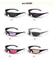 Ins Y2k Lunettes ajourées Nouveau sport Rétro Designer Hommes Femmes Personnalisé Vente en gros Escalade Montagne Ski Vélo Lunettes de soleil