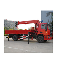 Grue hydraulique sur camion Zoomlion de 4 tonnes, 4000 kg, bras articulé pour installation automobile, capacité de charge de 4 T, hauteur de levage de 11,2 m, entièrement motorisée