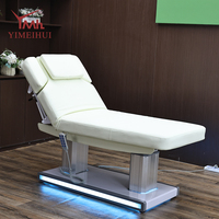 Table de massage électrique professionnelle à 4 moteurs, réglable, pour tatouage, soins du visage, esthétique, podologie, cabinet médical