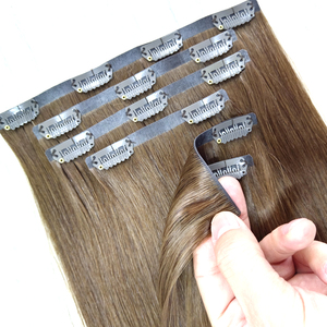 Extensions de Cheveux Clips Invisibles de Luxe Premium Cheveux Naturels Vierge Remy Européens Extensions à Clips Injectés Sans Couture - Product Image 1