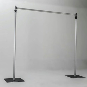 Chất lượng cao duy nhất thanh ngang 3 m x 3 M bạc sắt nhôm kim loại nặng ống và treo lên Backdrop đứng cho các sự kiện đám cưới - Product Image 2