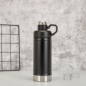 Thermos pliable avec poignée, 750 ml, en acier inoxydable, tasse de voyage isolée, maintien de la température chaud/froid pendant 12 à 24 heures - Product Image 2