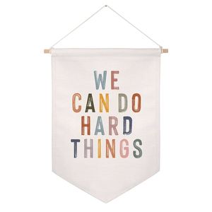 Hot Sale Decorative Cotton Canvas Hanging Scroll Banner Party Promotional Flags & Banners