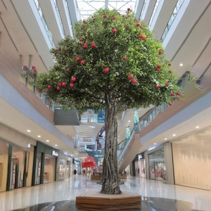 Arbre de <span class=keywords><strong>pommier</strong></span> artificiel réaliste avec fruits, directement de l'usine, pour la décoration de jardin à domicile - Product Image 4