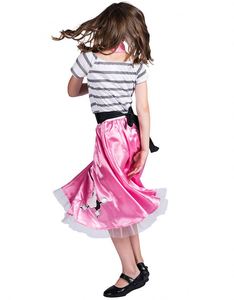 Design creativo barboncino rosa gonna Cosplay di <span class=keywords><strong>Halloween</strong></span> con sciarpa include abiti e tute per abbigliamento da festa per bambini - Product Image 5