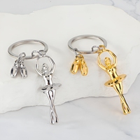 Porte-clés Danseuse de Ballet en Métal, Breloque Ballerine pour Sac à Main, Sac à Dos, Pendentif Tendance, Décoration, Cadeau