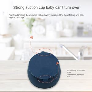 Juego de Alimentación de Silicona para Niños Pequeños con Impresión Personalizada al por Mayor, Tazón de Silicona con Succión para Bebés - Product Image 5