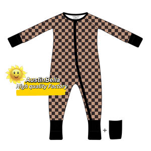 Ropa de Bambú Orgánica con Estampado Reactivo Personalizado JS, Mamelucos con Cierre para Bebés, Mamelucos de Verano para Bebés Niños y Niñas al por Mayor - Product Image 2