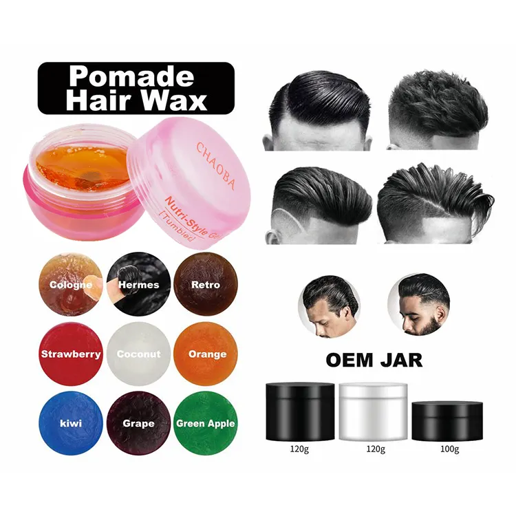 OEM barber-productos de estilismo para hombres, pomada a base de agua, cera para el pelo, fuerte agarre, 113g