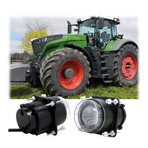 ไฟหน้า LED ทรงกลม 90 มม. สำหรับรถเฟนด์ท รุ่น G334900160012 ไฟหน้าแบบลำแสงสูงอะลูมิเนียมใหม่ พร้อมไฟจอด - Product Image 1