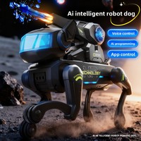 KI-gesteuerter Elektrischer Spielzeugroboter-Hund Interaktiver Begleiter für Kinder Programmierbarer Plastik-Roboter für Innen und Außen 50m Fernbedienung Geburtstagsgeschenk