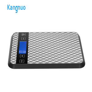 Báscula digital de cocina profesional con pantalla LCD, plataforma delgada de acero inoxidable de 15 kg, para pesar alimentos, hornear, cocinar y uso doméstico. - Product Image 1