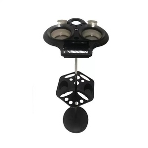 Carrito de Doble Capa para Tintes de Salón, de Acero Inoxidable Negro, Duradero y Elegante, Equipo para Teñir el Cabello en Salones de Belleza - Product Image 3