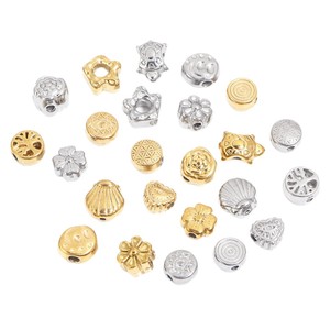 Perles entretoises en acier inoxydable, style ethnique, petite taille, accessoires de bijoux DIY pour la fabrication de bracelets et de colliers - Product Image 5