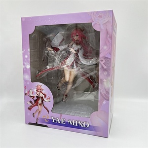 Figurines de jeu vidéo Keqing <span class=keywords><strong>Yae</strong></span> Miko de 25 cm, modèle de dessin animé en PVC, figurine de fille d'anime, collection, vente en gros d'usine - Product Image 2