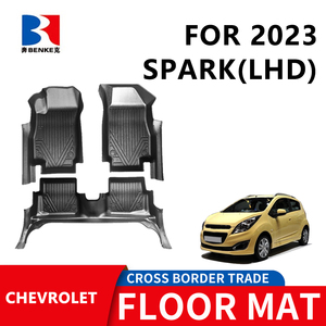 Alfombrillas de coche 5D de caucho TPE ecológicas, impermeables y antideslizantes, personalizadas de fábrica, 3 piezas para Chevrolet Spark (LHD) 2023 - Product Image 1