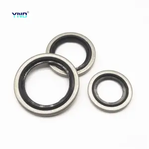 Factory price stock Dowty seals M18 and other metric size NBR rubber bonded sealing gaskets