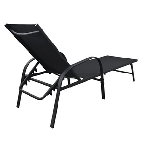 Yoho Modern Steel Tumbonas Chaise Lounge Day Bed Silla de piscina para uso al aire libre con logotipo personalizado - Product Image 3