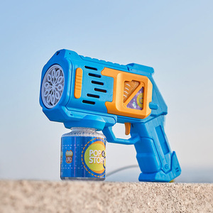 Pistola de burbujas ligera de 10 agujeros, pistola de burbujas automática de arcoíris colorido, pistolas de agua de juguete para exteriores para niños - Product Image 3