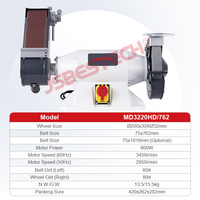 Support stable 900w MD3220HD/762 Meuleuse à bande multifonctionnelle Prête pour l'atelier