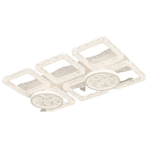 Lámpara de Techo de Lujo Ligero con Diseño de Grietas de Hielo, Ventilador de Techo Nórdico de Alta Gama para Sala de Estar, Lámpara Principal para Recibidor, Ventilador de Techo Italiano de Alta Absorción - Product Image 5
