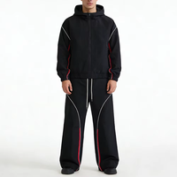 2026 lente Custom Plus Size Heren Reflecterende Band Hoodie Hiking Tracksuit Waterdicht Winddicht Ademend Outdoor Trekking