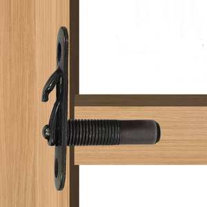 Plaque de fixation GQK en fer chromé pour armoire et penderie – Accessoires de quincaillerie de combinaison de meubles, moderne et simple - Product Image 1