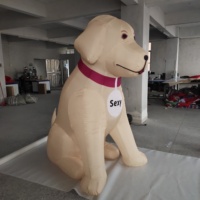 Ballon gonflable réaliste de grand chien de la publicité en gros à vendre