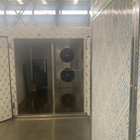 Industriële droger met aluminium frame voor gelijkmatige warmteverdeling bij de verwerking van wilde bessen, rozijnen en fruit in de hoogseizoenen.