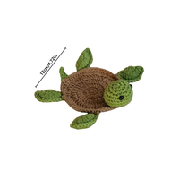 Coussin isolant fait à la main Crochet épais antidérapant chaleur tortue forme tasse caboteur fournitures de cuisine manique plaque