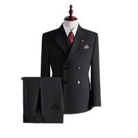 Costume Zhongshan pour homme, style national, nouveau, chinois, à fermeture éclair, perlé, haut de gamme, noir, col montant, pour mariage et fiançailles