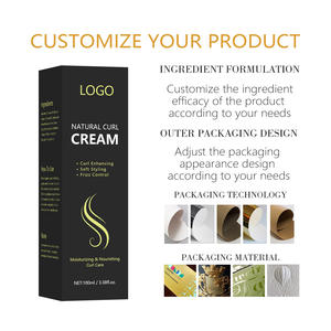 Crema Hidratante Vegana Orgánica Personalizada al por Mayor para Realzar los <span class=keywords><strong>Rizos</strong></span> y Prevenir el Frizz - Product Image 4