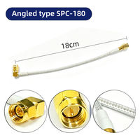 Câble RF ZPLASER SMA&SMB 14cm 18cm, tête de découpe laser à fibre optique par induction, capteur capacitif, connecteur haute fréquence, câble TTW