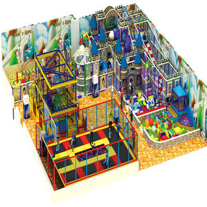 Không gian chủ đề trẻ em chơi khu vực thương mại mềm chơi bóng hố trượt trẻ em trong nhà sân chơi - Product Image 3