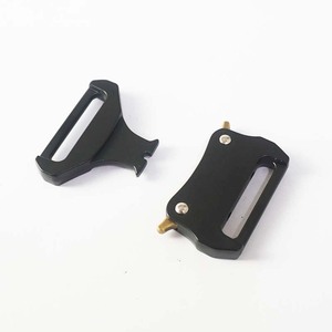 Hebilla de doble punta de aleación de zinc de 32 mm, negra, resistente al desgaste, para cinturones, bolsos y artículos para mascotas - Product Image 2