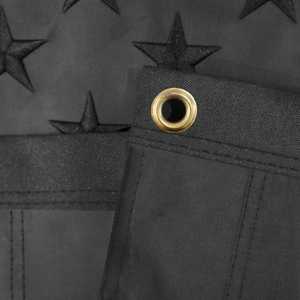 Drapeau américain noir durable 3x5 pieds avec œillets en laiton aux couleurs vives, broderie d'étoiles, accessoire de qualité pour décoration - Product Image 6