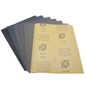 9''*11'' 230*280mm Silicon Carbide Waterproof Abrasive Sandpaper For Glass