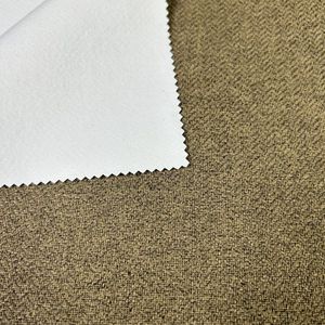 Tissu occultant classique à motif en arête de poisson, 100 % occultant, tissu cationique bicolore pour rideaux - Product Image 4