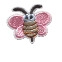 Dessin animé pour enfants broderie abeille tissu applique vêtements accessoires patch applique serviette brodé timbre