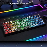 Capuchons de touches de clavier mécanique anti-ghosting, translucides et transparents, best-seller transfrontalier, fabriqués en Chine, emballés sous blister