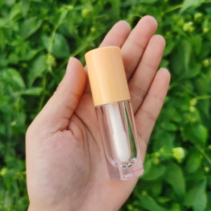 Cosmétique, Tube pour brillant à lèvres, transparent, vide, avec grande brosse, 6.5ml, vente en gros - Product Image 2