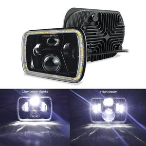 Liwiny 7Inch Vierkante Led Koplamp Wit Geel Drl Angel Eye Hi/<span class=keywords><strong>Lo</strong></span> Beam Voor Auto Truck Koplamp - Product Image 4