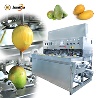 Automatische elektrische mangoschilmachine, efficiënt voor het verwijderen van schillen van papaja en avocado, 8-station mangoschilmachine
