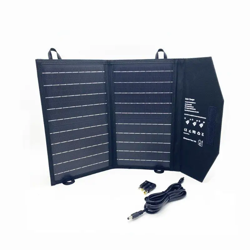 Custom outdoors PET/ETFE foldable solar panel for portable power station 20W home use solar panel camping equipment