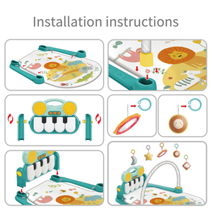 Alfombra de <span class=keywords><strong>gimnasio</strong></span> para bebés, alfombra de juegos de interior para recién nacidos, con proyección de Softplay, Piano - Product Image 5