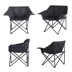 Chaise de camping moderne à cadre en aluminium avec accoudoirs, pliable, pour l'extérieur, la pêche et comme chaise lune - Product Image 3