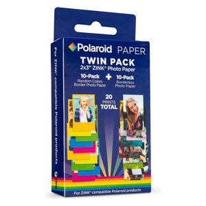 Papier photo 5 x 7,6 cm (20 pièces) ZINK Twin Pack POLZ2X320MIX - Product Image 1
