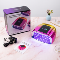 Lampe à ongles UV LED sans fil professionnelle 96W, lampe à ongles UV LED sans fil de haute qualité à lumière rouge pour le durcissement du vernis à ongles en gel